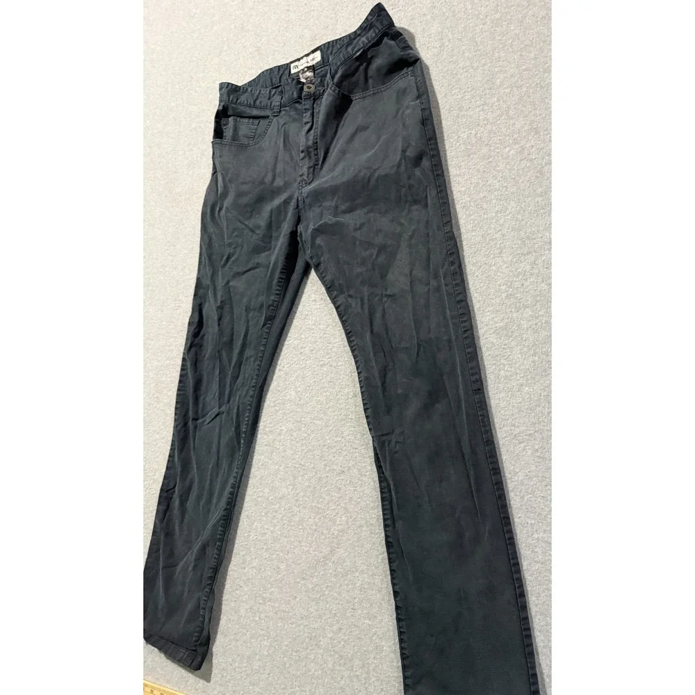 Travis Mathew Lightweight Black Pants Mens Size 32 Black Chino Casual RN#123280